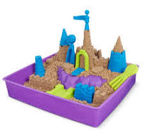 [2012484] Sable kinetic Coffret château de luxe avec sable de plage