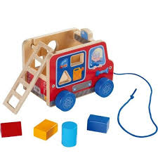[SVCPBF0125] Seconde vie - Camion Pompier - Boîte à formes