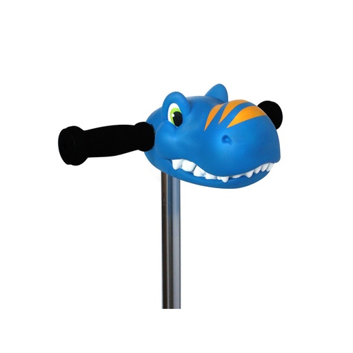 Tête de dino bleu pour trotinette