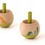 [bf016u] Toupie Londji Little worlds nature (verte)