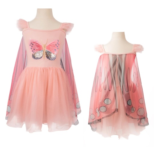 [32905] Robe papillon "secret Twirl" avec ailes 5-6 ans