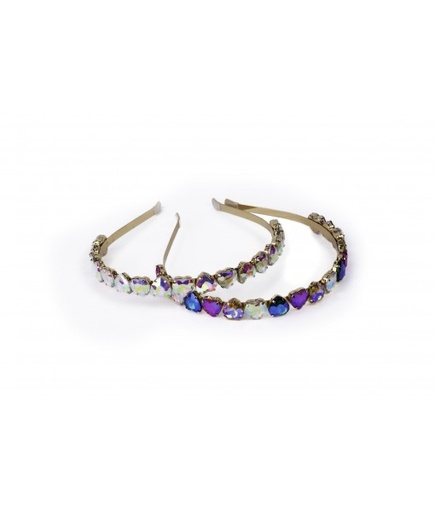 [91219] serre-tête coeurs diamant/cristal