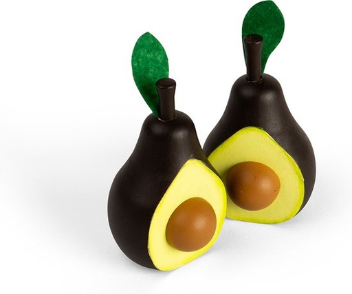 [BJF168] demi Avocat avec feuilles tissu Bigjigs