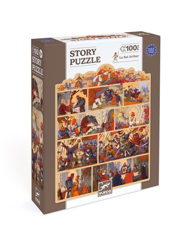 [dj07054] Story puzzle 100 pcs Le roi Arthur