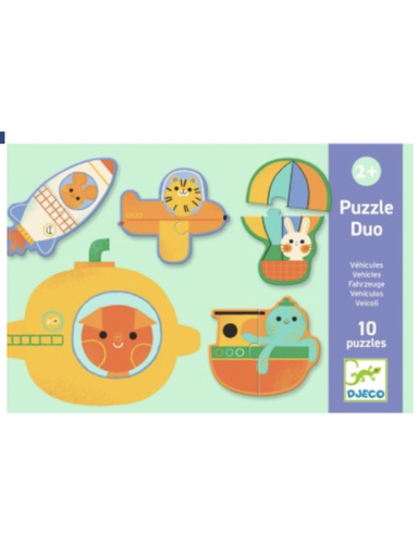 [dj08270] Puzzle duo Véhicules