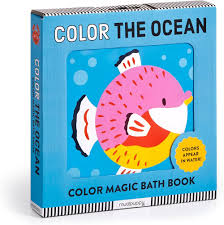 Livre de bain - Color the ocean color magic bath book