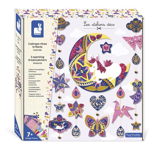 [J07803] 3 attrape -reves brillants licornes