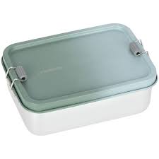 [1210068074] Boîte à goûter / Lunch box inox bleu foncé/bleu clair