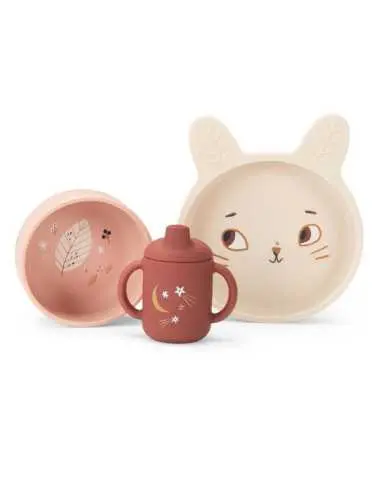 [715231] Set vaisselle silicone Apres la pluie