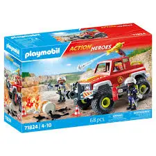 [71824] Vehicules de pompier avec bidon d'essence 