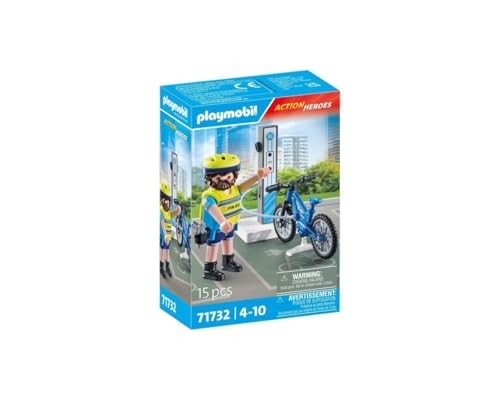 [71732] Policier cycliste et borne éléctrique 