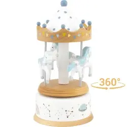 [4129] Carrousel -  Bois naturel