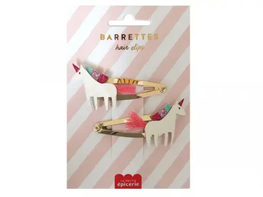 Barrettes Licorne