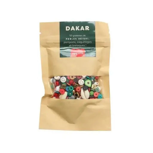 [144030] Mélange de perles Heishi Dakar