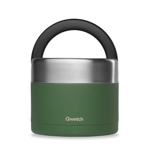 [QE2263] Boîte Repas Poignée Isotherme - Granite Kaki