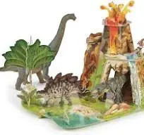 La terre des dinosaures (carton à assembler)