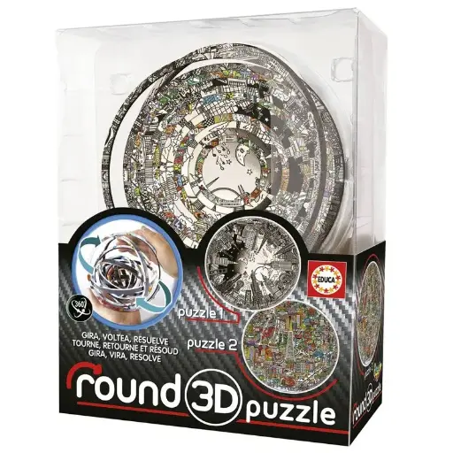 Educa - Puzzle 3D Rond "Charles Fazzino"