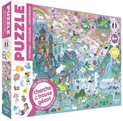 Puzzle Licornes 100 Pièces