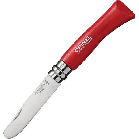 Opinel n°7 bout rond rouge