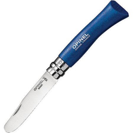 Opinel n°7 bout rond bleu