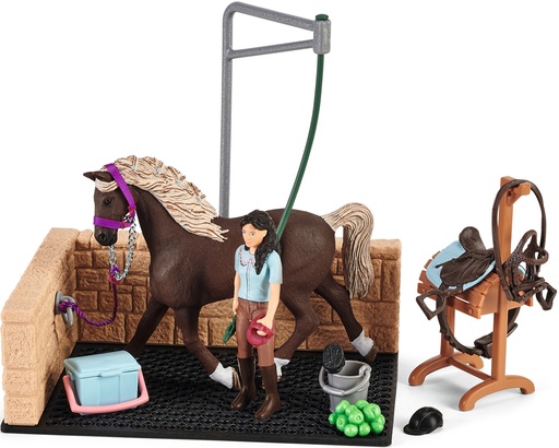 [42438] Schleich - Box de lavage pour chevaux Emily et Luna