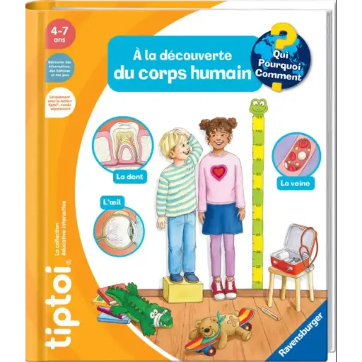 Tiptoi livre 4-7ans A la découverte du corps humain