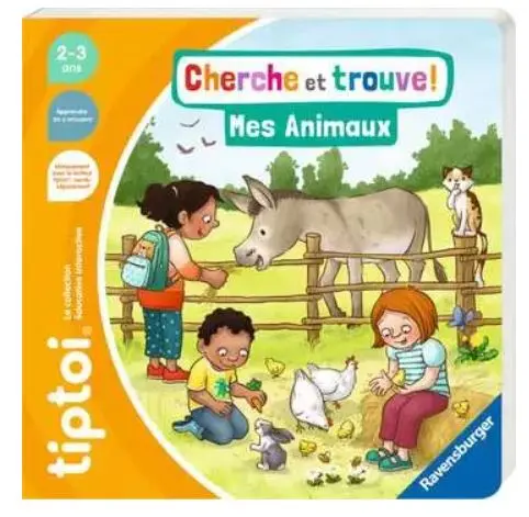 Tiptoi livre 2-3ans Cherche et trouve Mes animaux