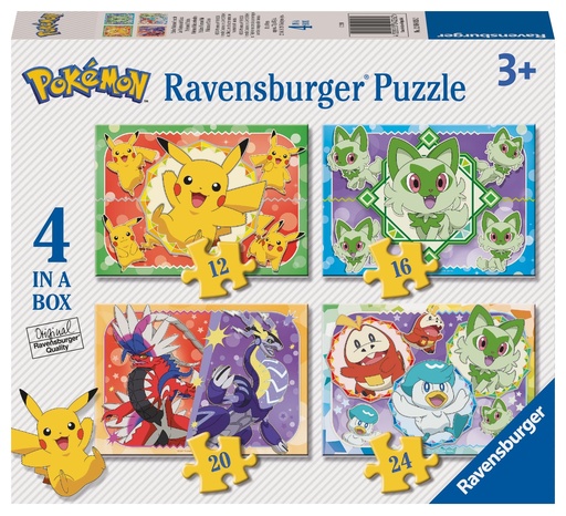 Puzzle pokémon 4 in a box