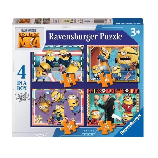 Puzzle despicable me 4 in a box