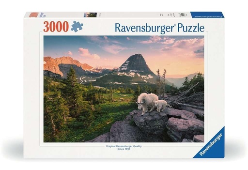 Puzzle Chèvre Alpine avec son bébé - 3000pc