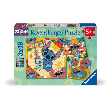 Puzzle 3 X 49 Disney Stitch