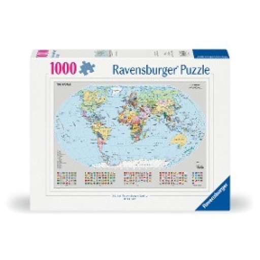Puzzle Carte du monde politique - 1000pc
