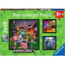 Puzzle Biomes de Minecraft - 3X49pc 