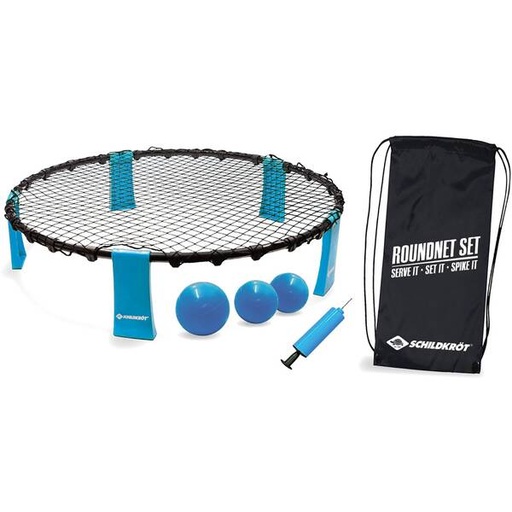 Set Roundnet 90 Cm Polyester Bleu/Noir 6 Pièces