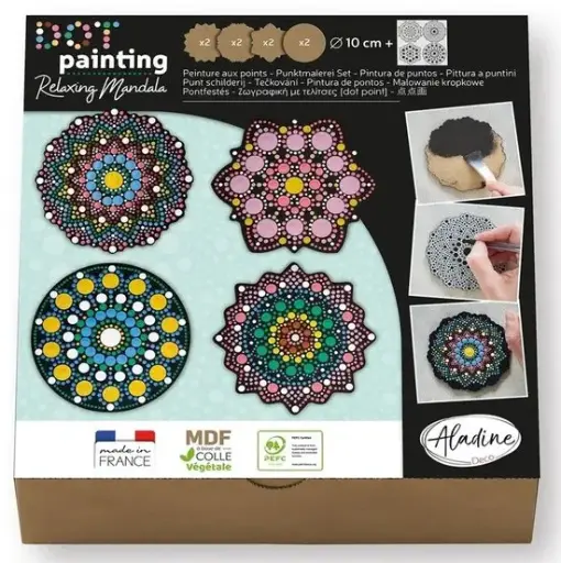 Set de peinture à points Aladine 8 formes et Modèles