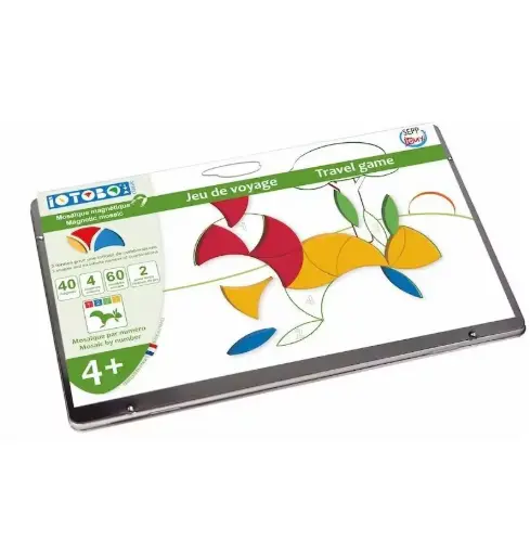 [ITNM4] Iotobo - Mosaïque magnétique jeu de voyage 4ans 