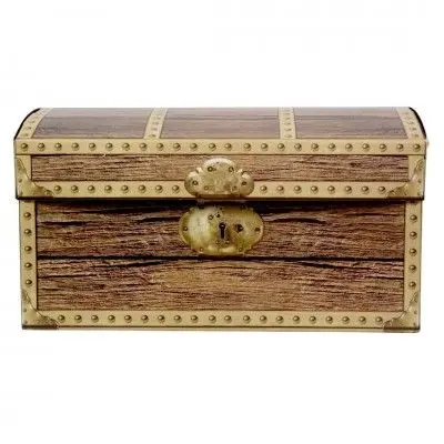 Coffre de pirate en carton 30 cm
