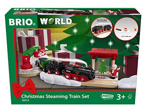 Brio World - Ensemble de train à vapeur de Noël