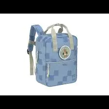 Mini Sac à dos carré Pattern Party bleu