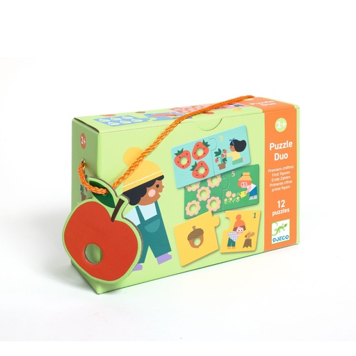 [DJ08272] Puzzle Duo 12 pcs - Premiers chiffres