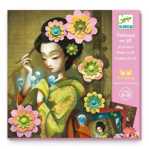 [DJ09455] Tableau 3D Rock'n roses