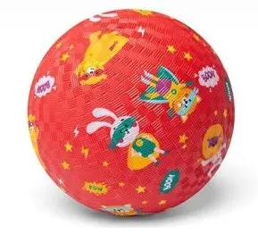 Little L - Balle Caoutchouc super hero - 18cm
