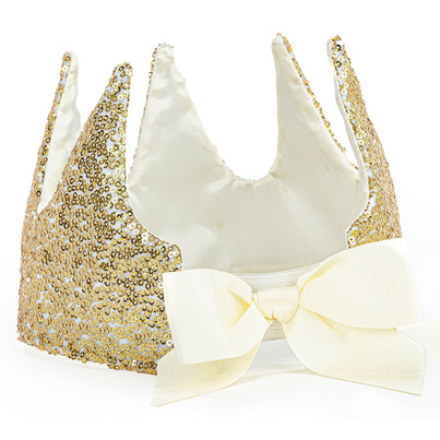 [13450] Great Pretenders Gracious Gold Sequins Crown