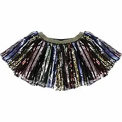 [40705] Jupe à sequins rose 