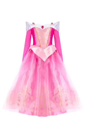 [36225] Robe de princesse rose (5-6 ans)