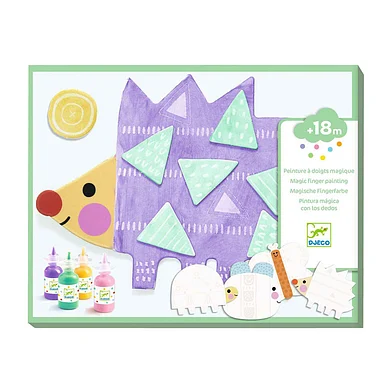 Coffret de loisirs créatifs Djeco Peinture au doigts Petites formes