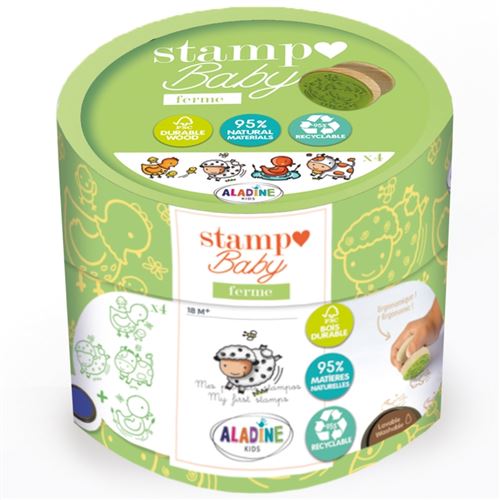 [03150] Tampons animaux de la ferme Aladine bébé18m