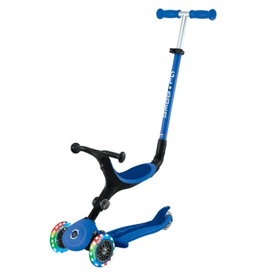 GLOBBER Monopattino GO-up ACTIVE LIGHTS Con Ruote Illuminate Blu-blu Scuro