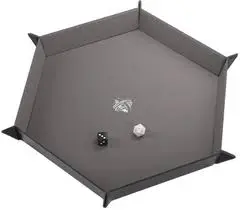 Piste de dé magnétique - Hexagonal - Gris