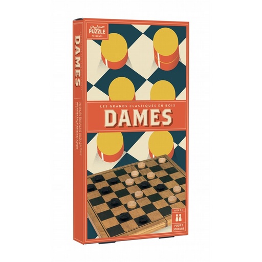 Jeu de dames en bois